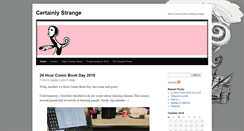 Desktop Screenshot of certainly-strange.com